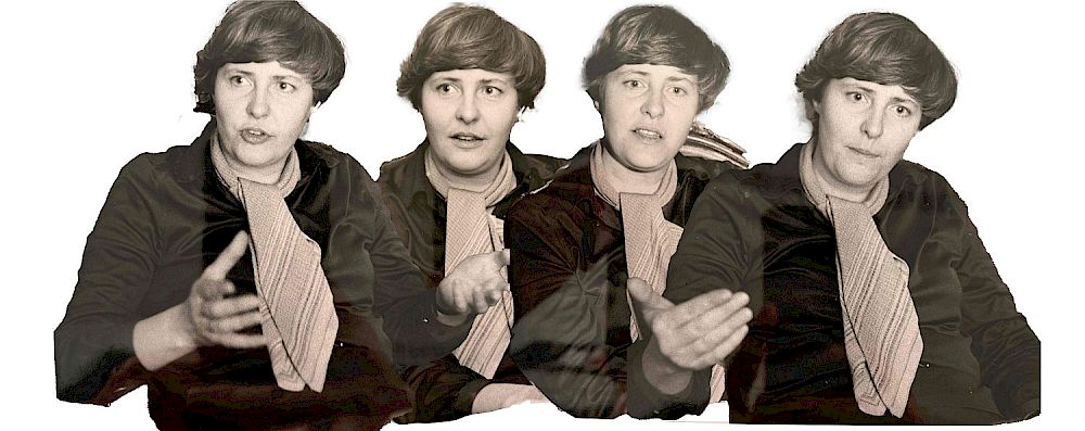 Collage Susi Jirkuff, Quelle: Walter Swistelnicki Johanna Dohnal Archiv