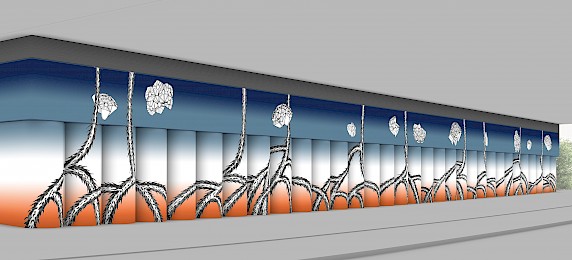 Visualisierung M. Dobashi - Legplants in the floating world © Motoko Dobashi, 2020